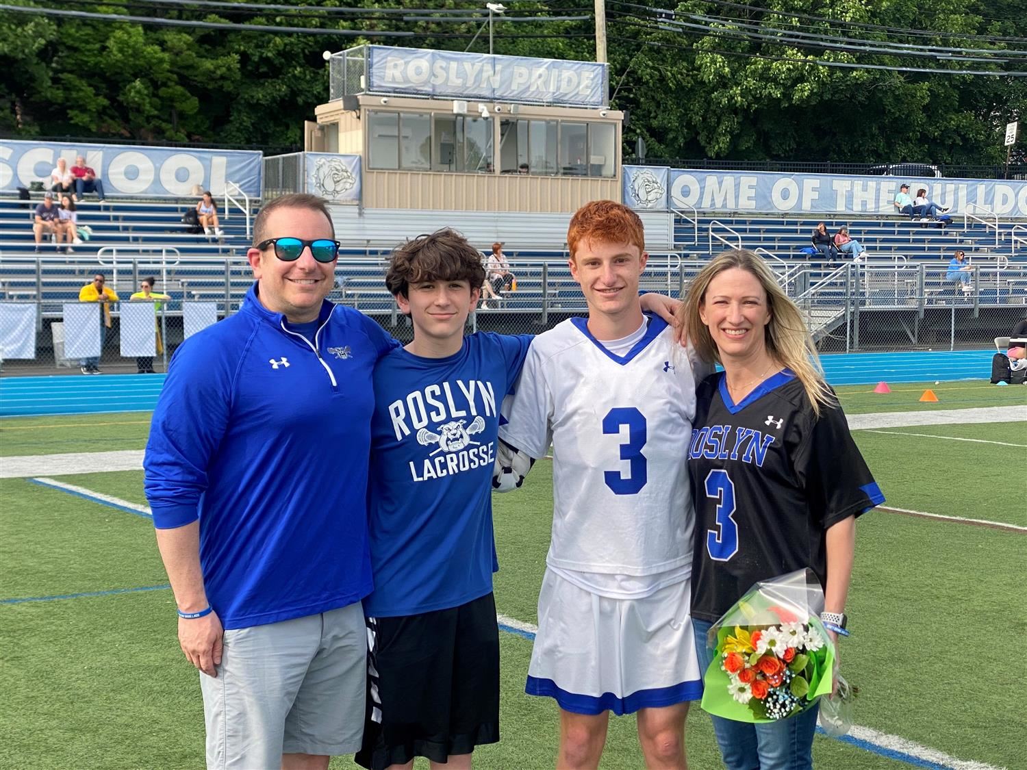 Senior Athlete and Family
